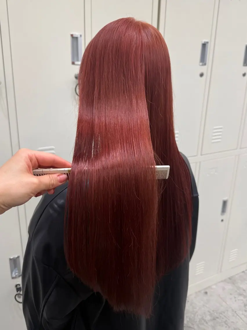 ロング カラー ハイトーンカラー🐬 えりかのヘアスタイル