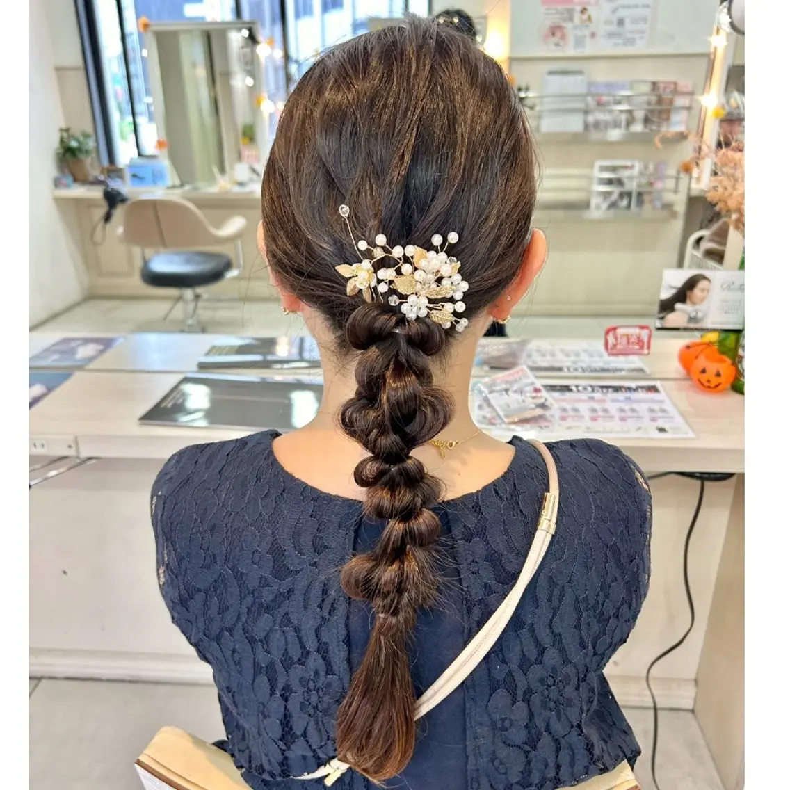 ヘアアレンジ ヘアセット 暖色カラー🪷 オタク美容師🎶のヘアスタイル