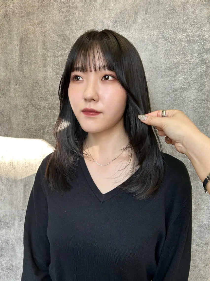 ロング カラー カット ヘアカラー トリートメント 地毛風艶カラー🌿 喜多夏海のヘアスタイル