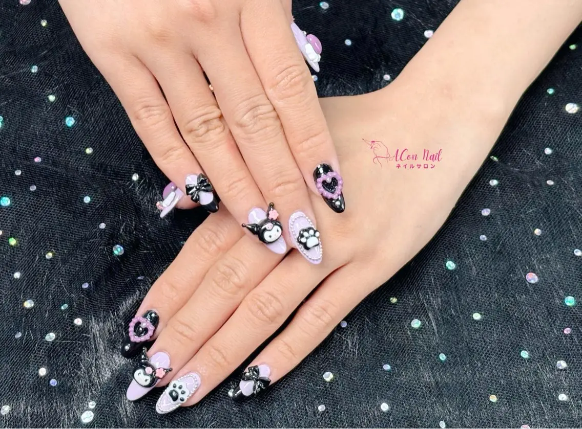 ネイル 桜ネイル 長さ出し フラワーネイル フレンチネイル ジェルネイル ハンドネイル ACon NailSalonのネイルデザイン