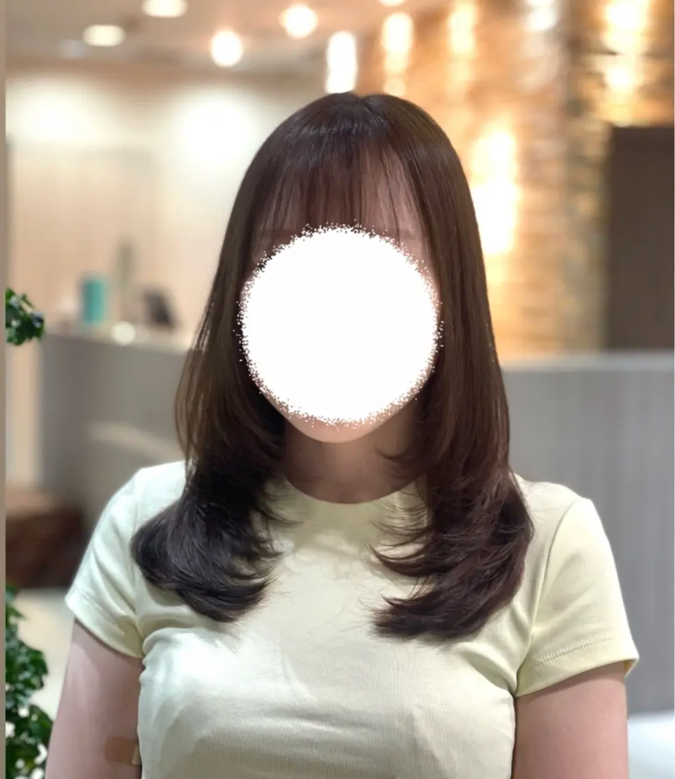 セミロング レイヤーカット 【AIR銀座】 園田萌華のヘアスタイル