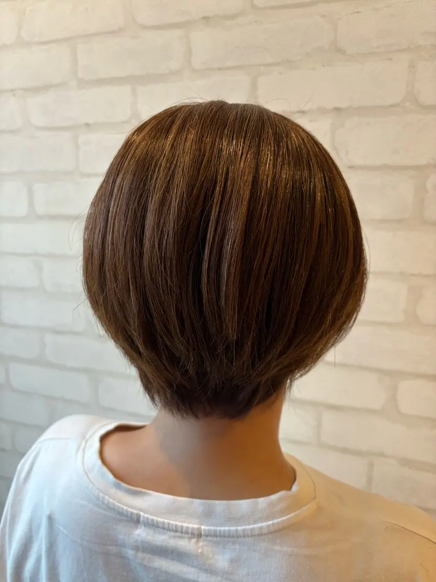 ショート 丸みショート ショートヘア 秋葉 万柚子のヘアスタイル
