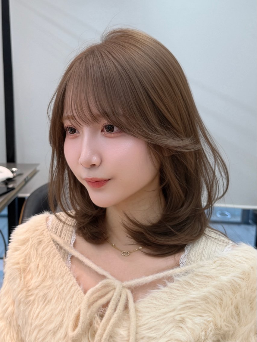 セミロング カラー カット ヘアカラー トリートメント 🌈Hiroki🌈 韓国ヘア🇰🇷のヘアスタイル