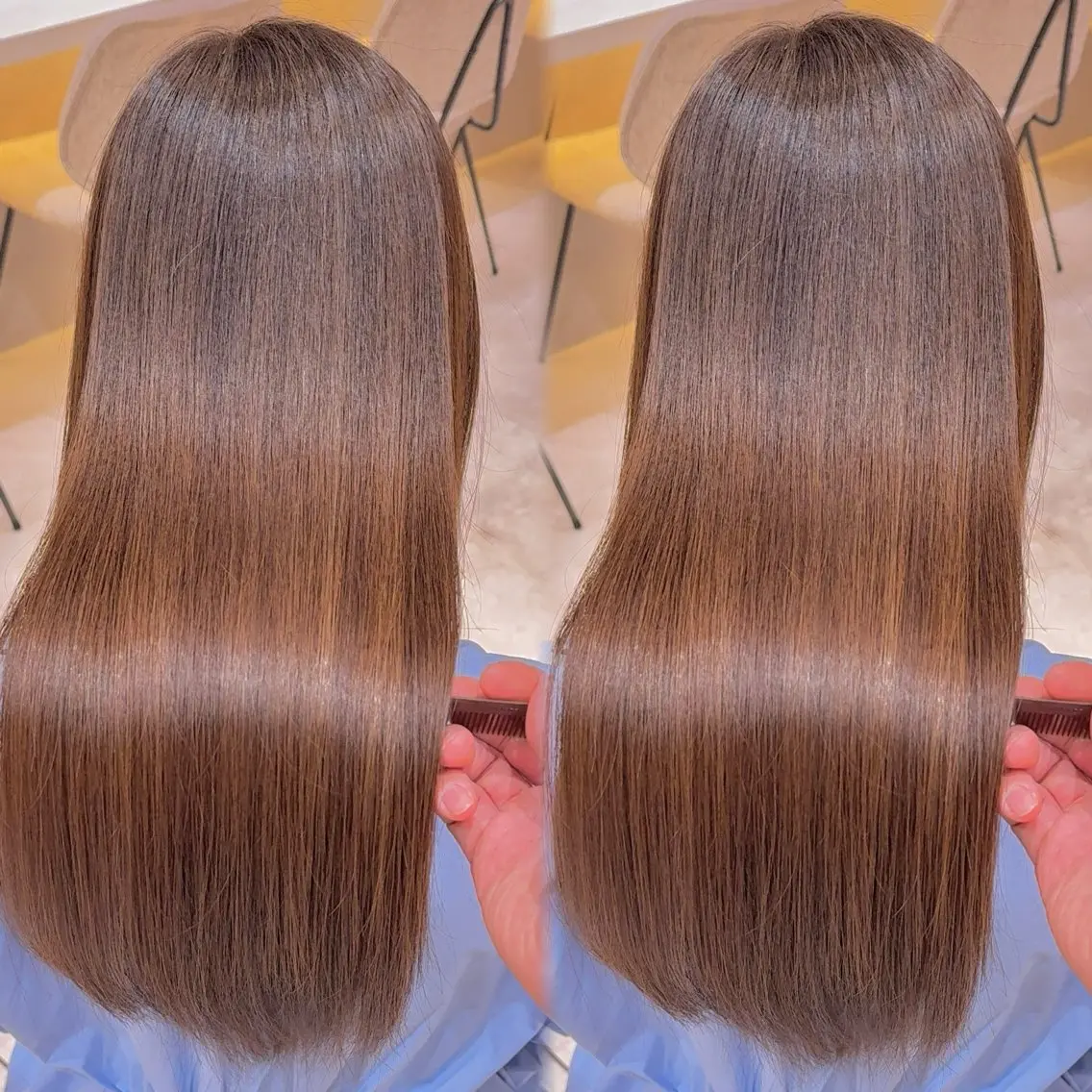 ロング カラー カット ヘアカラー 縮毛矯正 縮毛矯正✨🫧 レイヤー川村利幸のヘアスタイル
