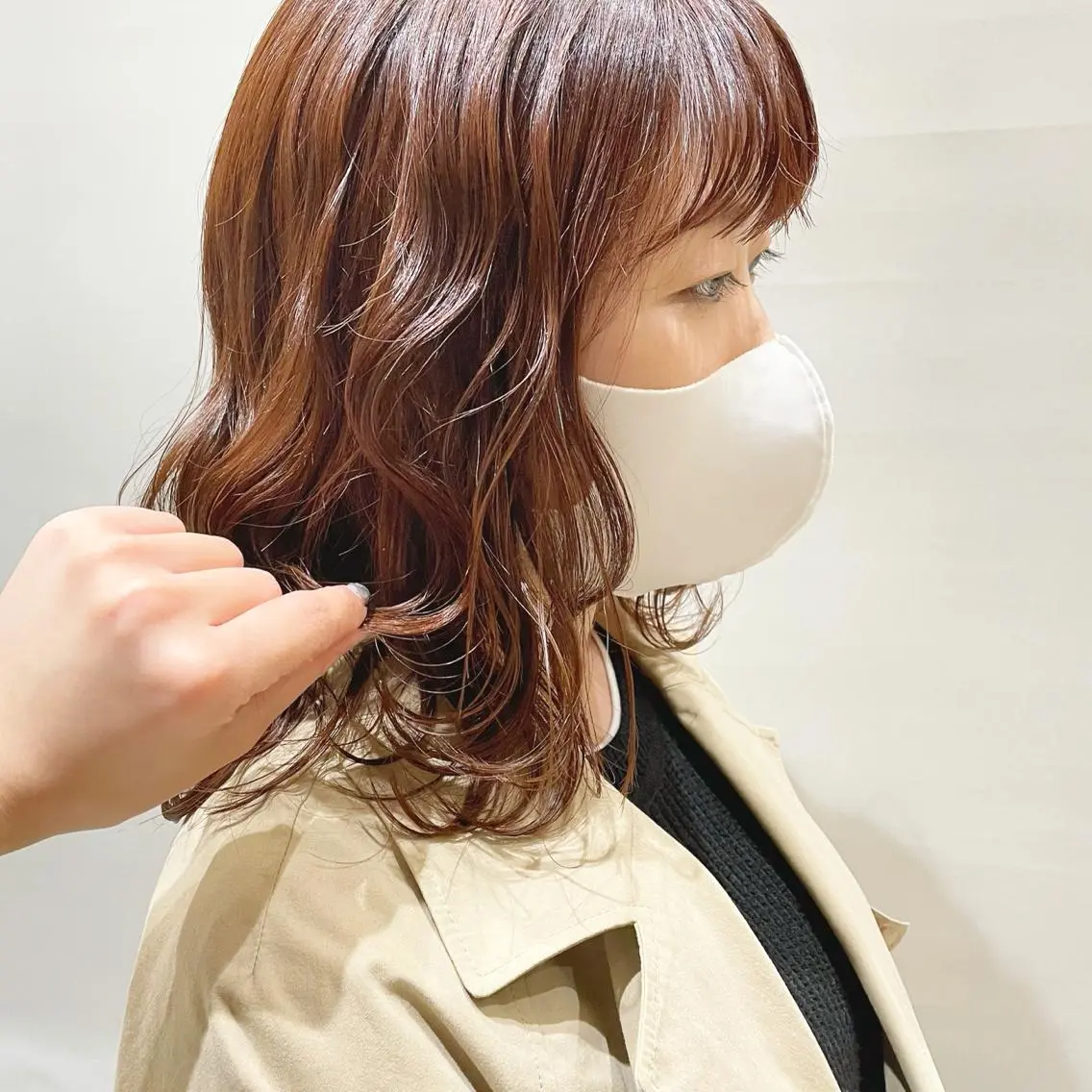 ミディアム カラー オレンジ 表参道ヘアアレンジ aiのヘアスタイル