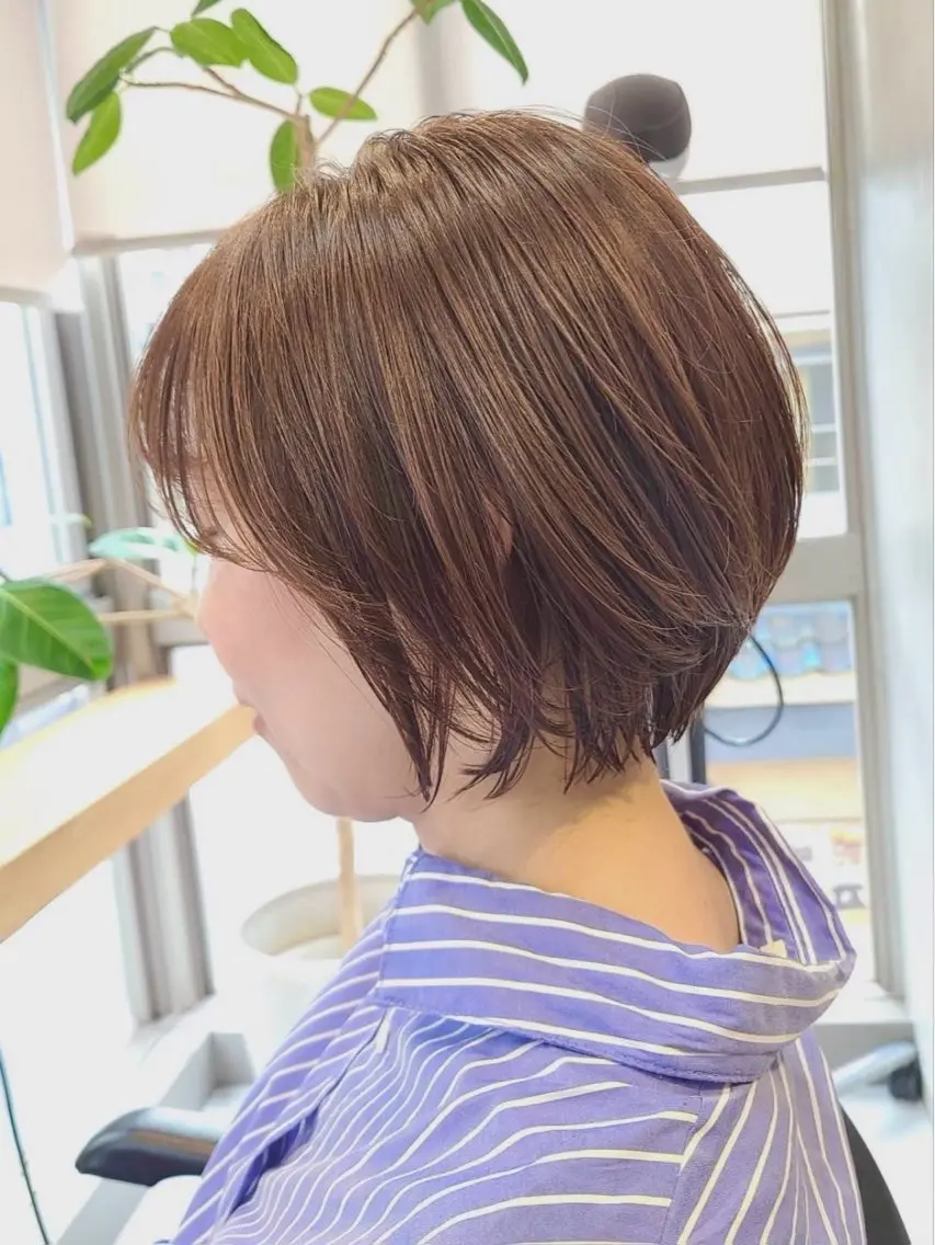 ショート ショートヘア カット 似合わせひなた🐥 elima調布のヘアスタイル