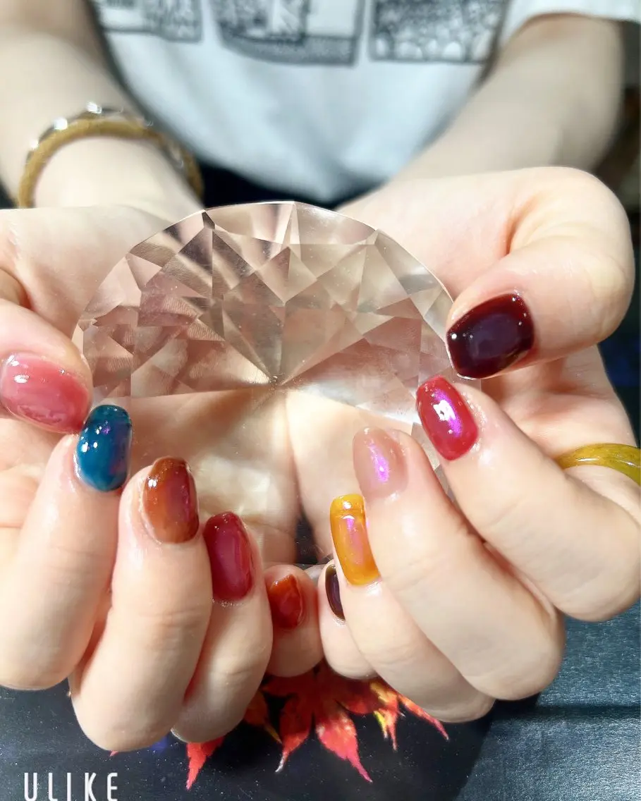 ネイル 氷ネイル・うるうるネイル ハンドネイル 吉野✨ ネイルデザイナー✨のネイルデザイン