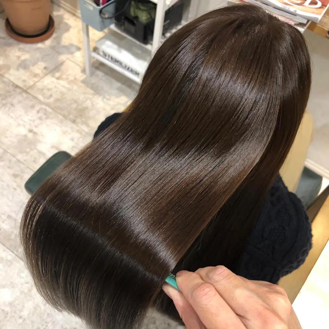 ロング カラー 髪質改善 トリートメント Miwa /レイヤーカットのヘアスタイル