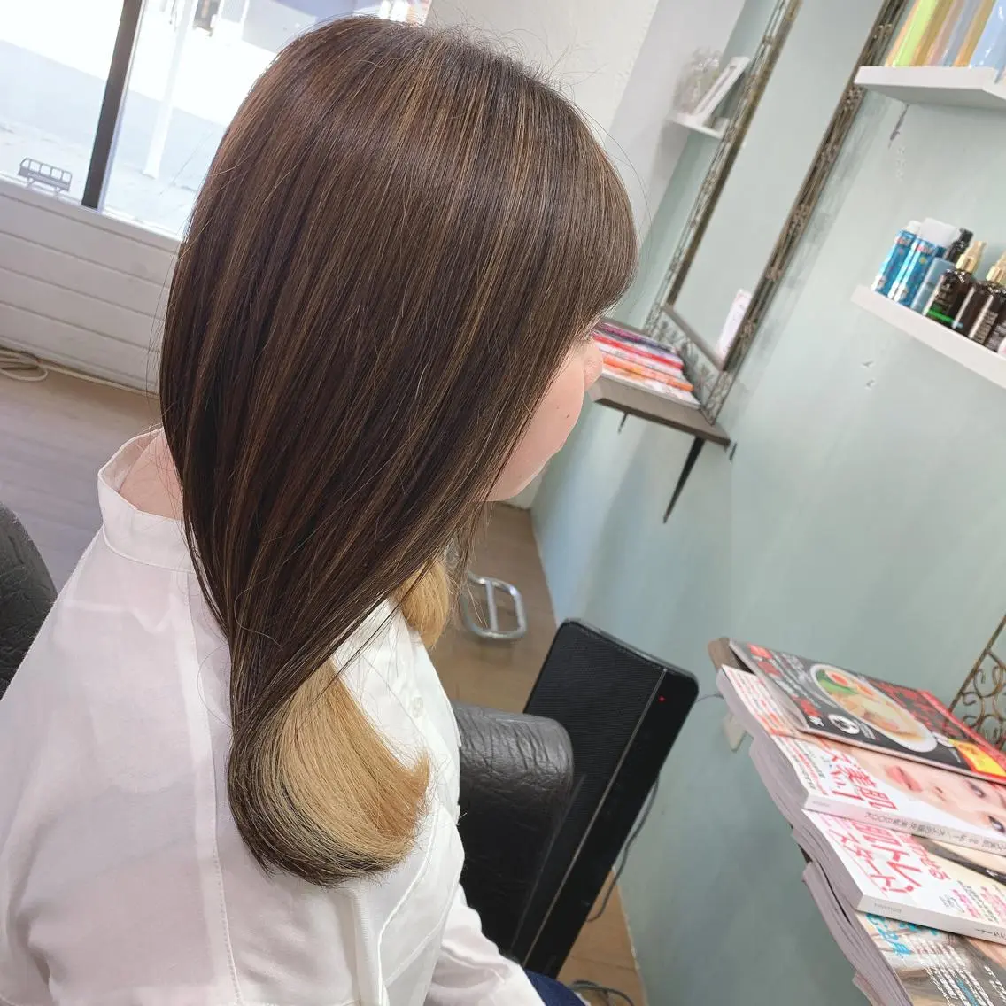 ロング R ri R takagiのヘアスタイル