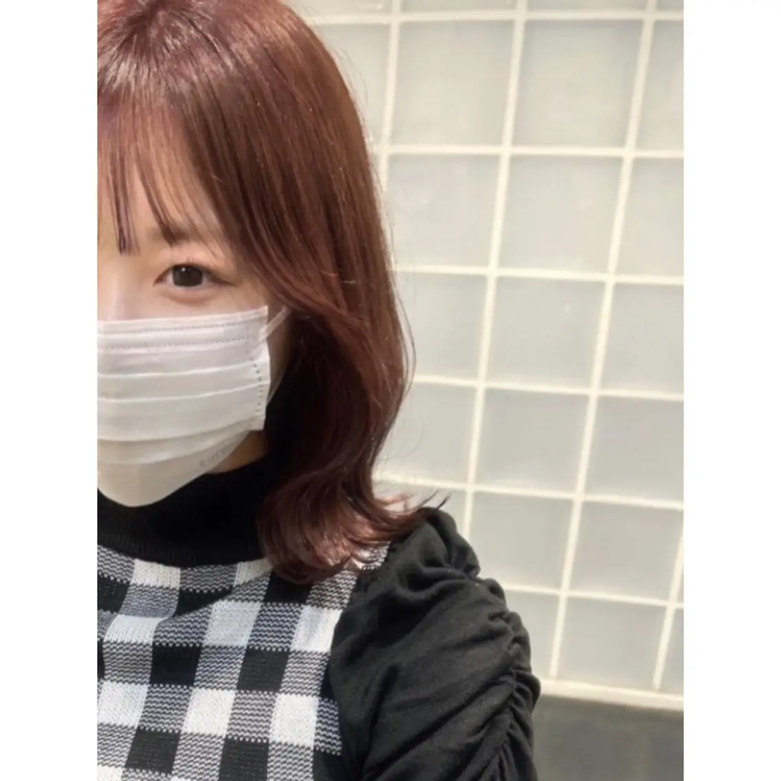 ミディアム カラー ヘアカラー 山本 凪のヘアスタイル