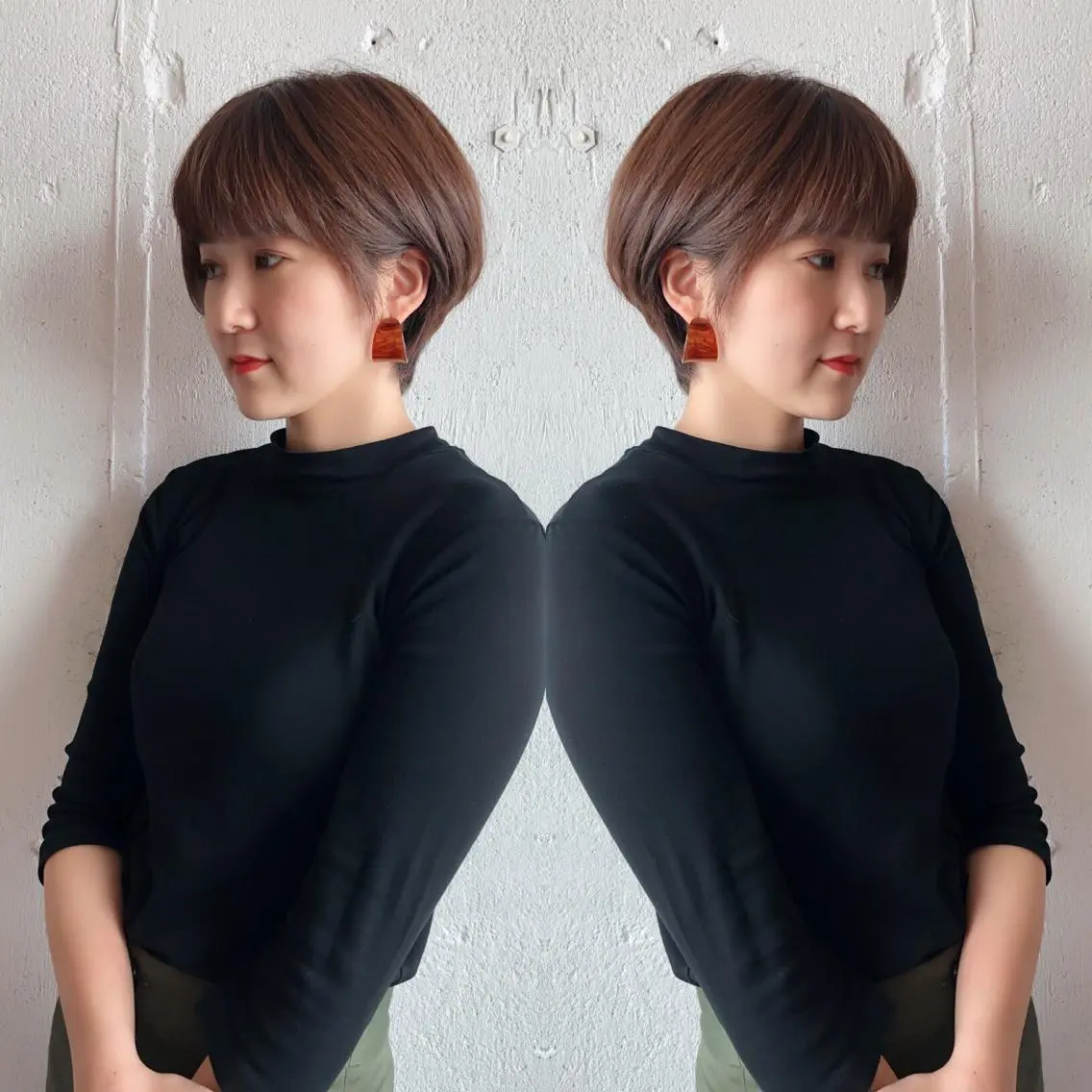 ショート ショートボブ ボブ ショートヘア カット ヘアカラー トリートメント あらき ちさとのヘアスタイル
