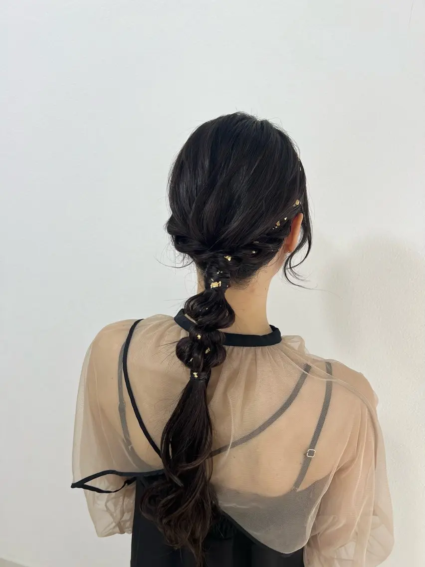 ロング ヘアアレンジ 大羅 海比のヘアスタイル