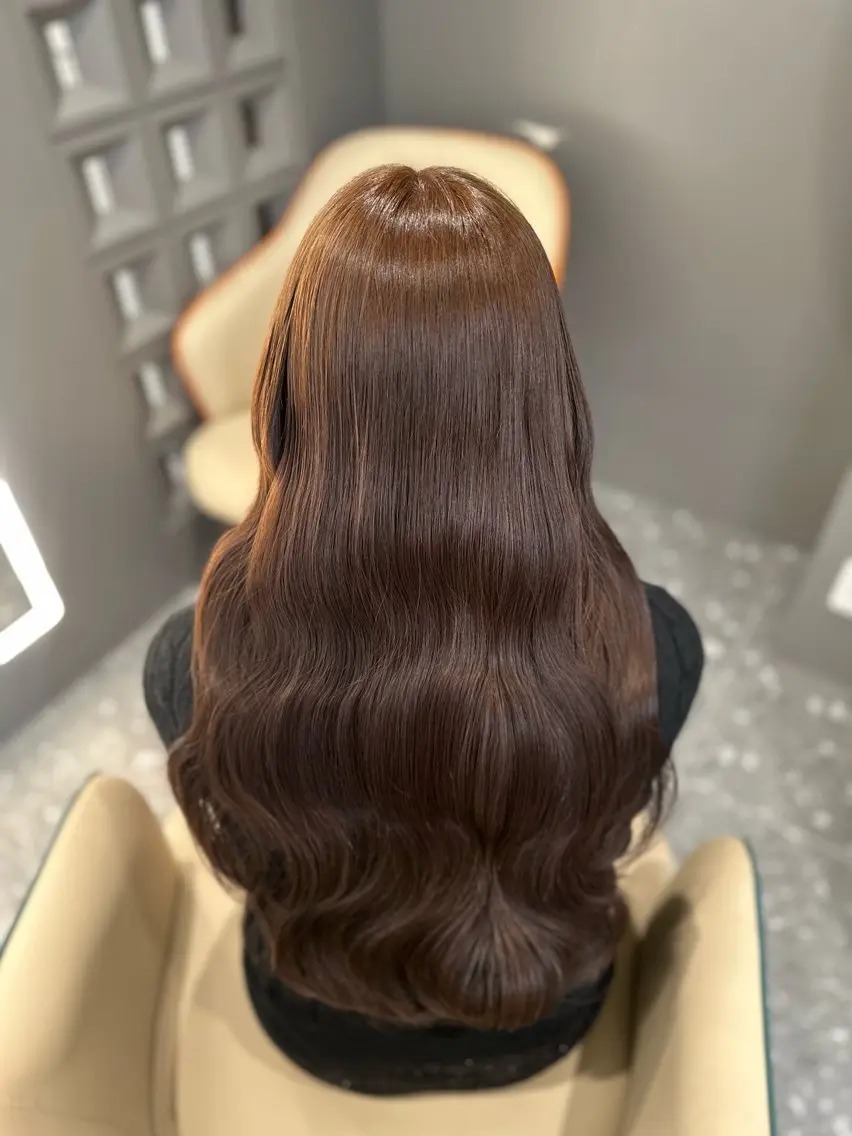 ロング カラー ヘアカラー トリートメント 🎀ちゃんりお🎀 /ブリーチなしカラーのヘアスタイル