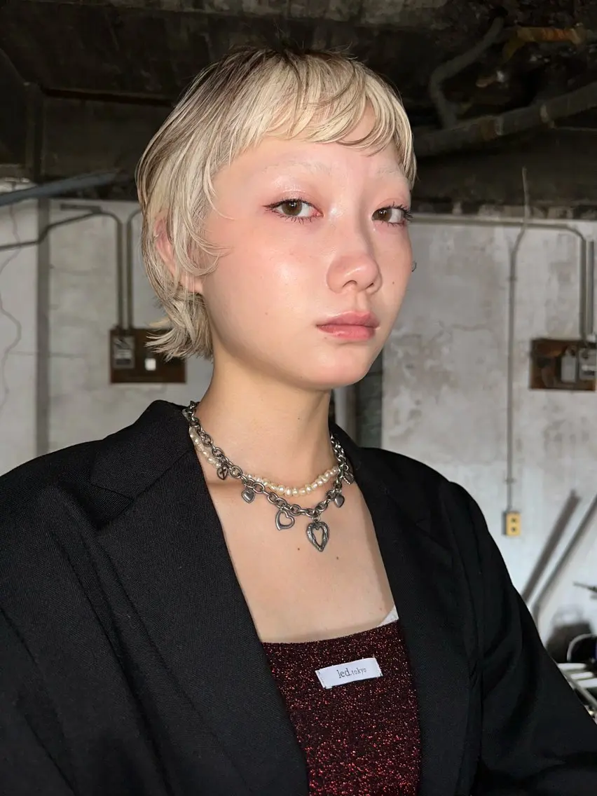ショート カラー パーマ カット 🎀オイダイラ モモカ🎀のヘアスタイル