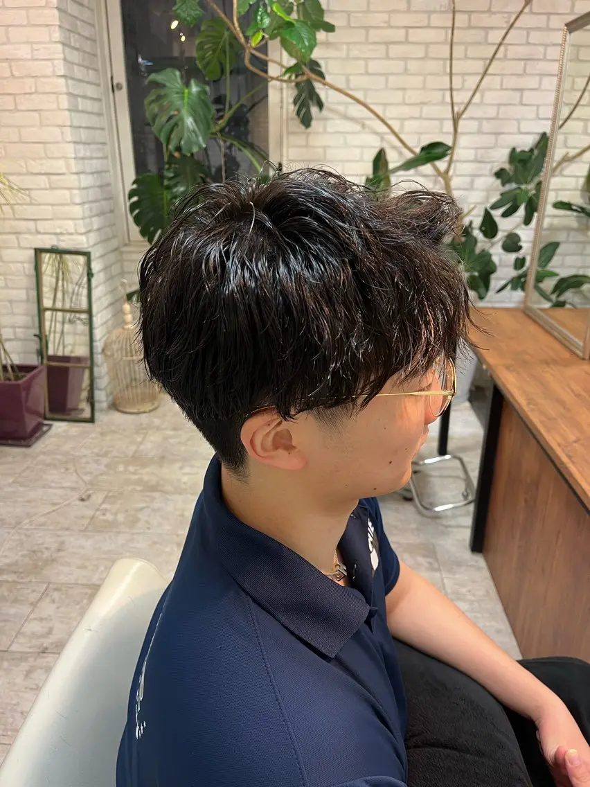 ショート カラー パーマ メンズ コンテスト入賞歴有✨ /HINA🪼のヘアスタイル
