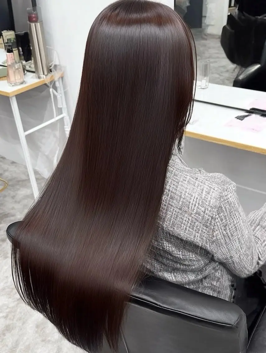 ロング 縮毛矯正 sasa ササのヘアスタイル