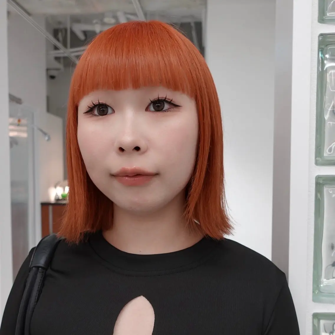 ミディアム カラー オレンジ カット ヘアカラー 🌐サトウ リョウ🌐のその他イメージ