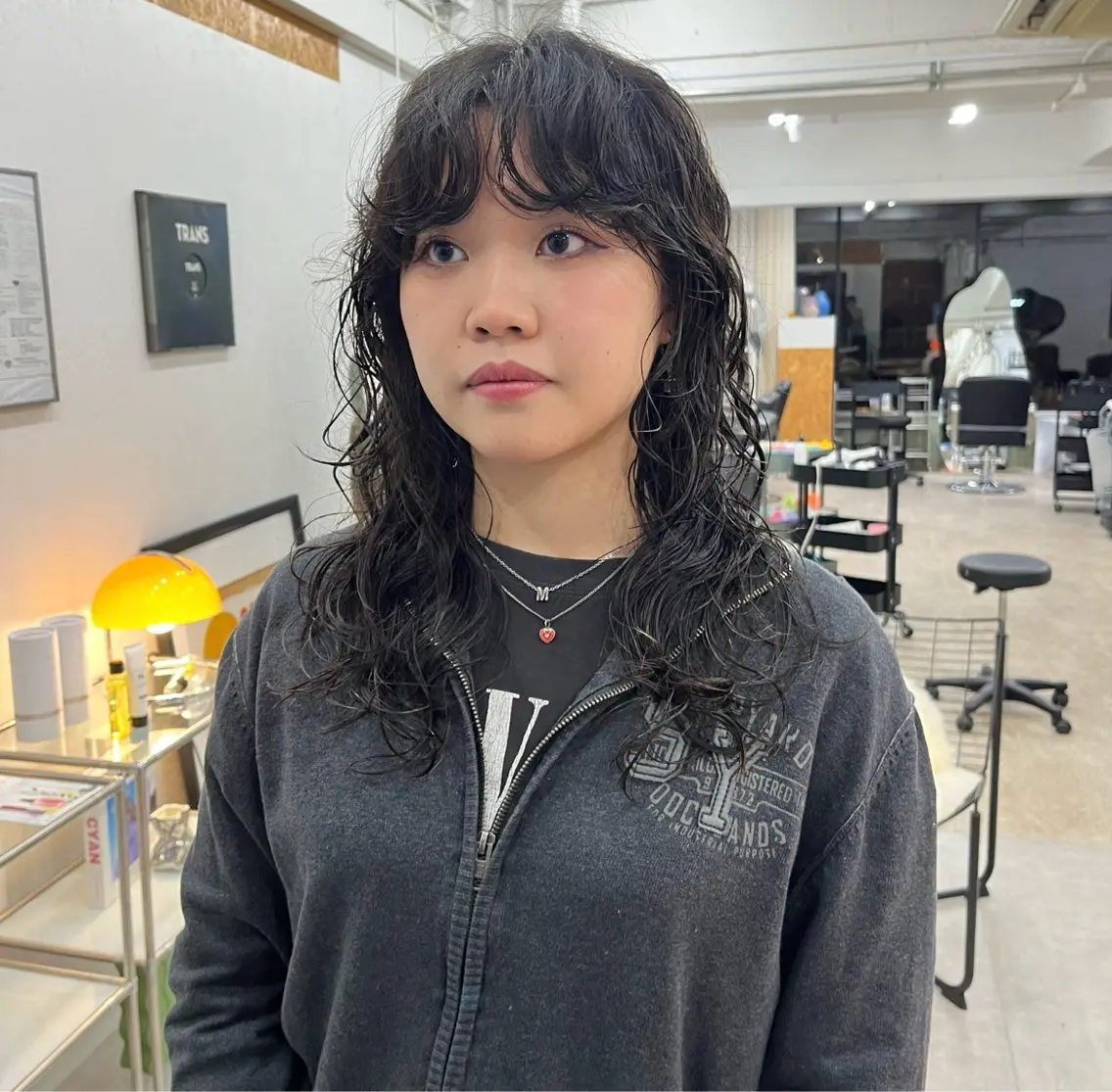 ロング ボブパーマ🥣KON コンナツミのヘアスタイル