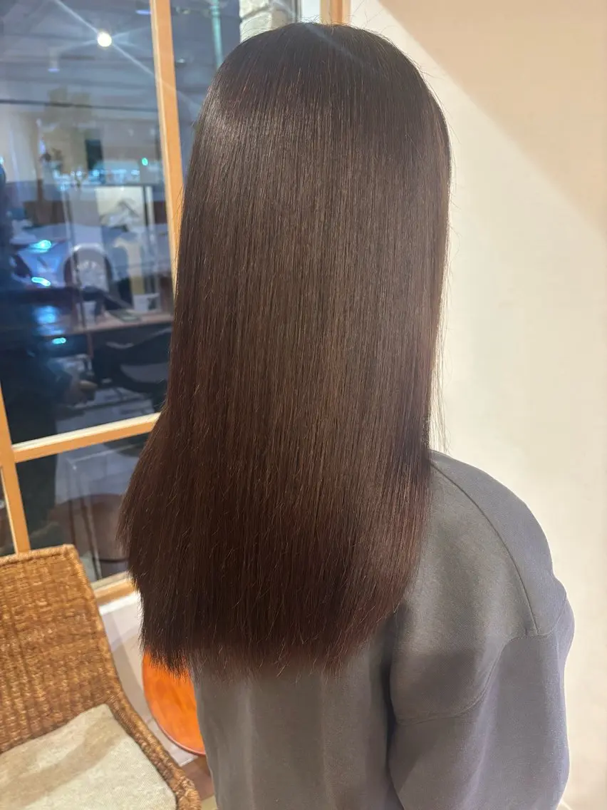 カラー ブラウンカラー 永山 日菜のヘアスタイル