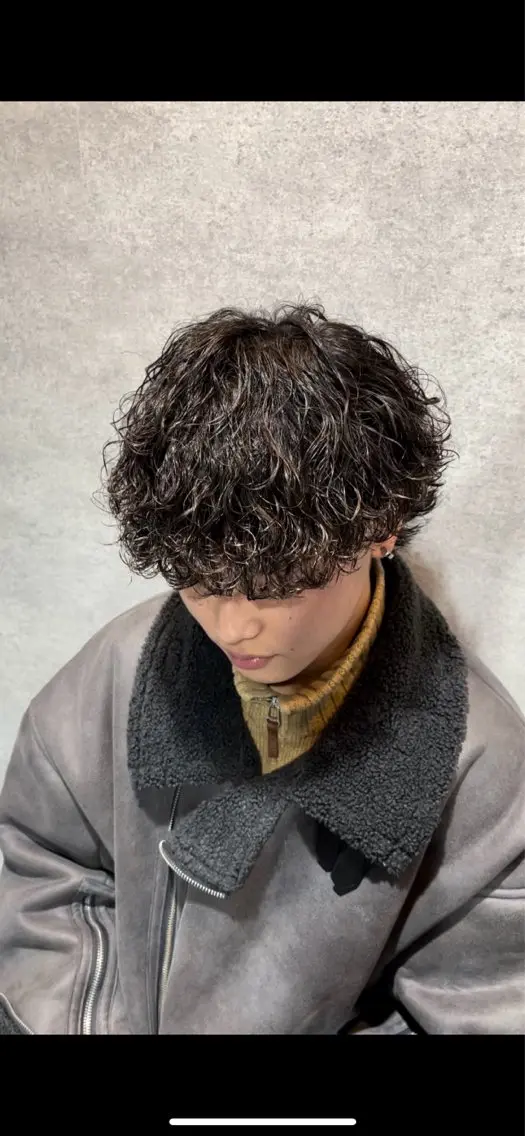 パーマ メンズ メンズパーマ カット パーマ トリートメント ヘッドスパ ヘアセット 🔥メンズカット＋ パーマの達人🔥のヘアスタイル