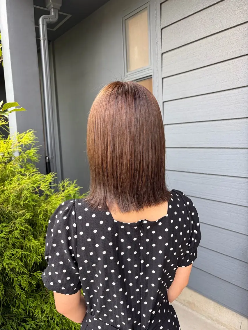 カラー ヘアカラー ヘッドスパ 神尾 柚希のヘアスタイル