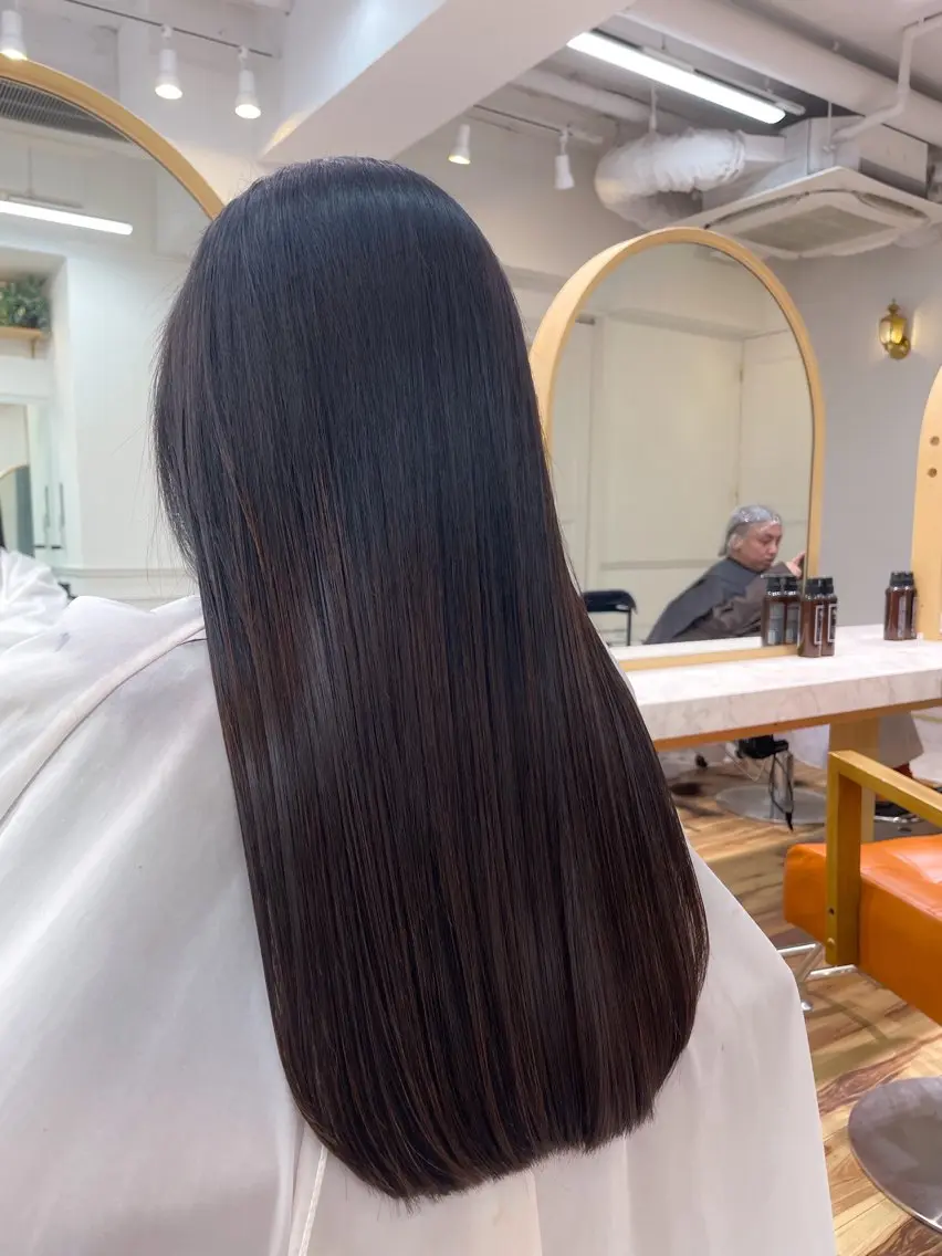 ロング 髪質改善 縮毛矯正 トリートメント 茂木俊哉 /縮毛矯正のヘアスタイル