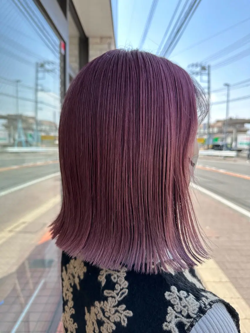 カラー レイヤー/アレンジ /縮毛/つじた ゆずのヘアスタイル