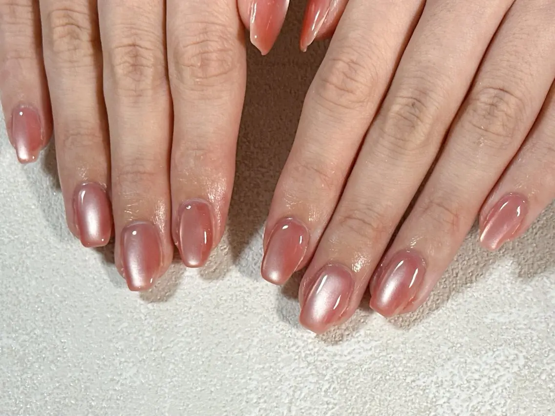 ネイル オーロラネイル フットネイル フレンチネイル ジェルネイル ハート ハンドネイル kiki nail たまプラーザのネイルデザイン