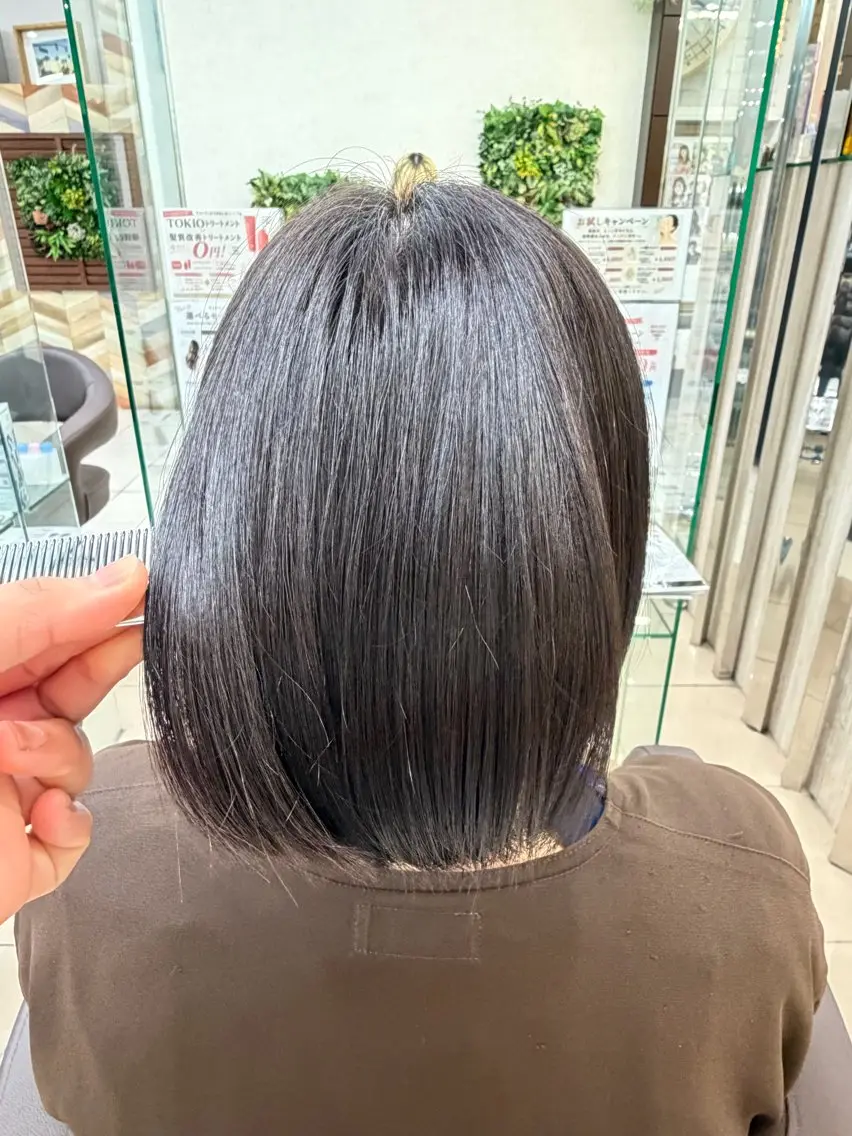 ショート くせ毛 髪質改善 縮毛矯正 トリートメント 酸性ストレート 縮毛矯正/髪質改善 kazu🐰のヘアスタイル