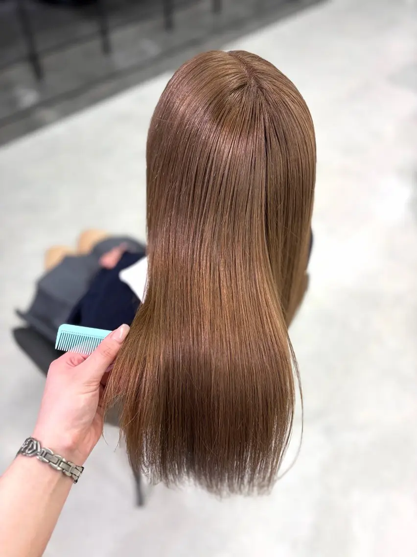 ロング カラー ベージュカラー 透明感カラー ミルクティーベージュ ヘアカラー Ririka /透明感カラーのヘアスタイル