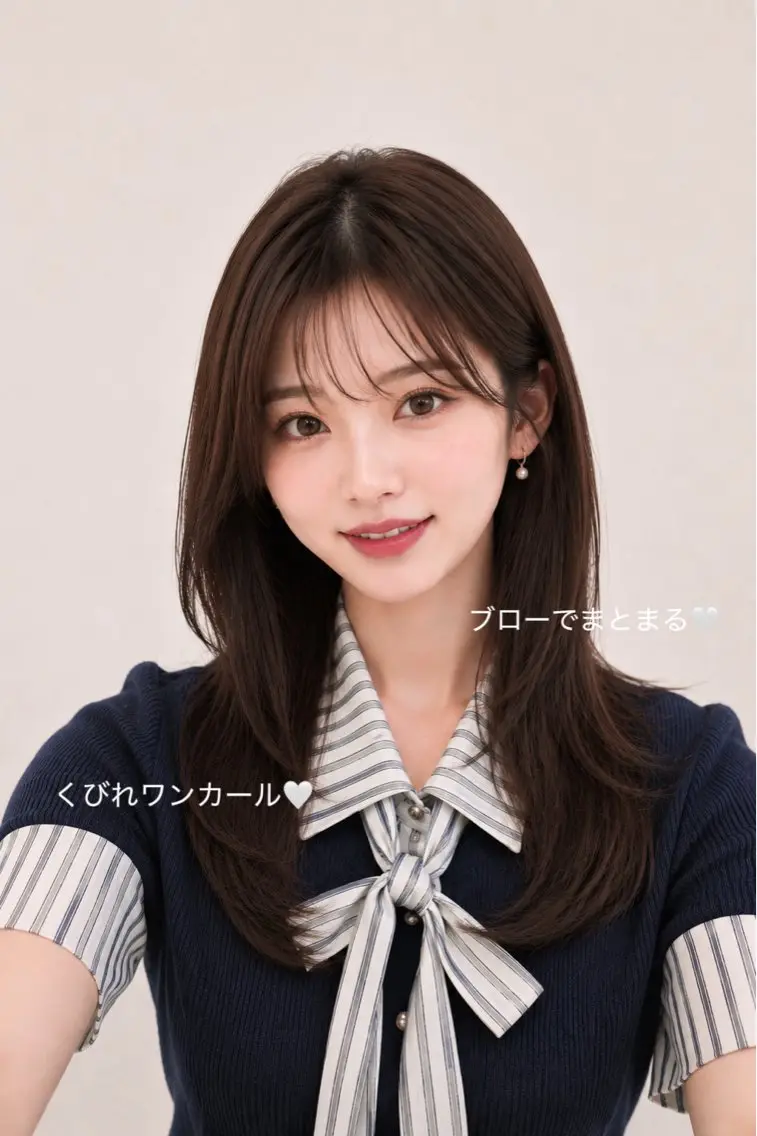 ロング カラー カット ヘアカラー トリートメント ヘッドスパ 💎レイヤー/韓国 💎石戸谷のヘアスタイル