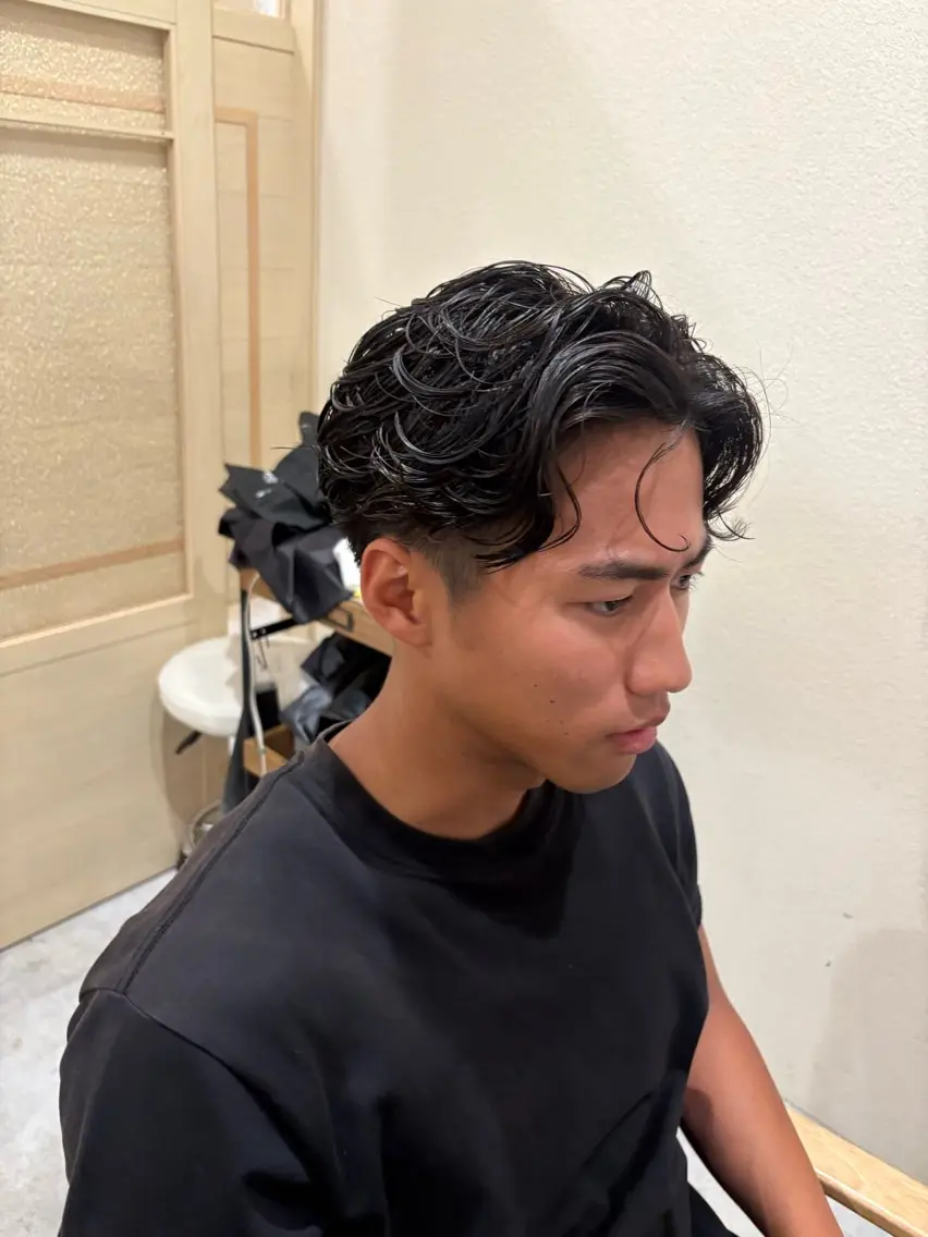 メンズ カット ヘッドスパ イワサキ ミユのヘアスタイル