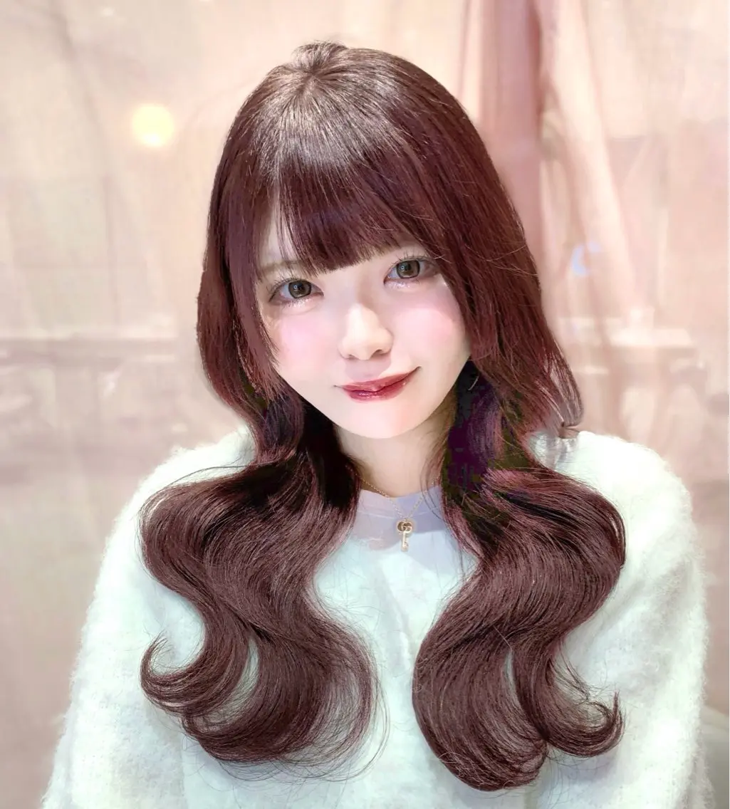 ミディアム カラー カット ヘアカラー トリートメント ヘッドスパ ヘアセット 韓国ヘア/レイヤー/ 顔まわり/りょーとのヘアスタイル