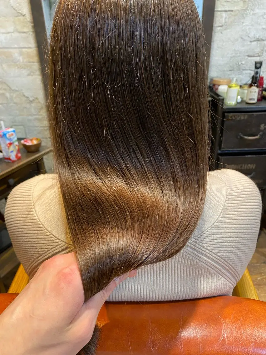 ロング カラー ヘアアレンジ カット ヘアカラー トリートメント 金子 富士のヘアスタイル