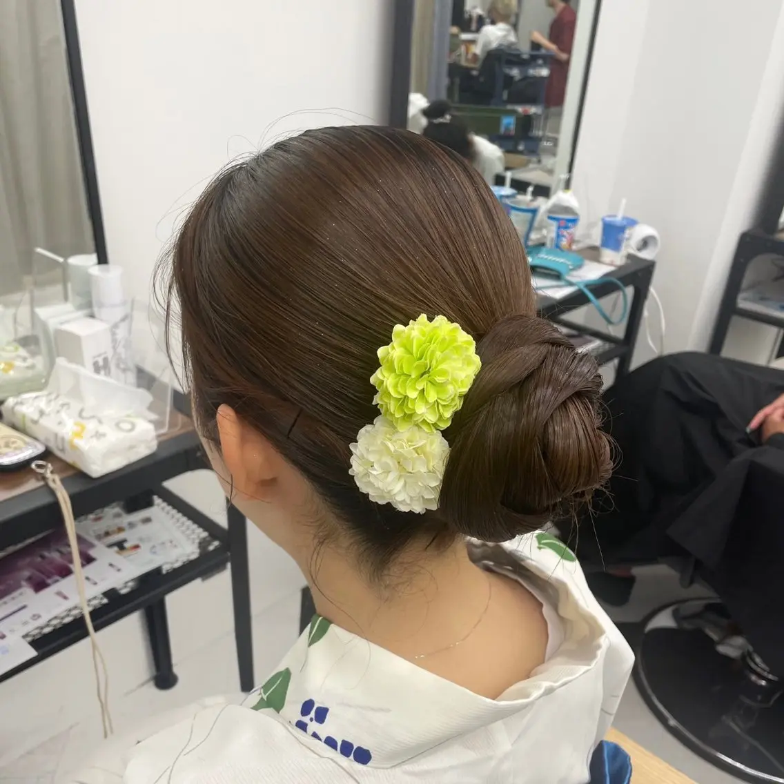 ミディアム カラー パーマ ヘアアレンジ メンズ キッズ ネイル マツエク・マツパ アイブロウ mona/ ストレートスタイル✨のヘアスタイル