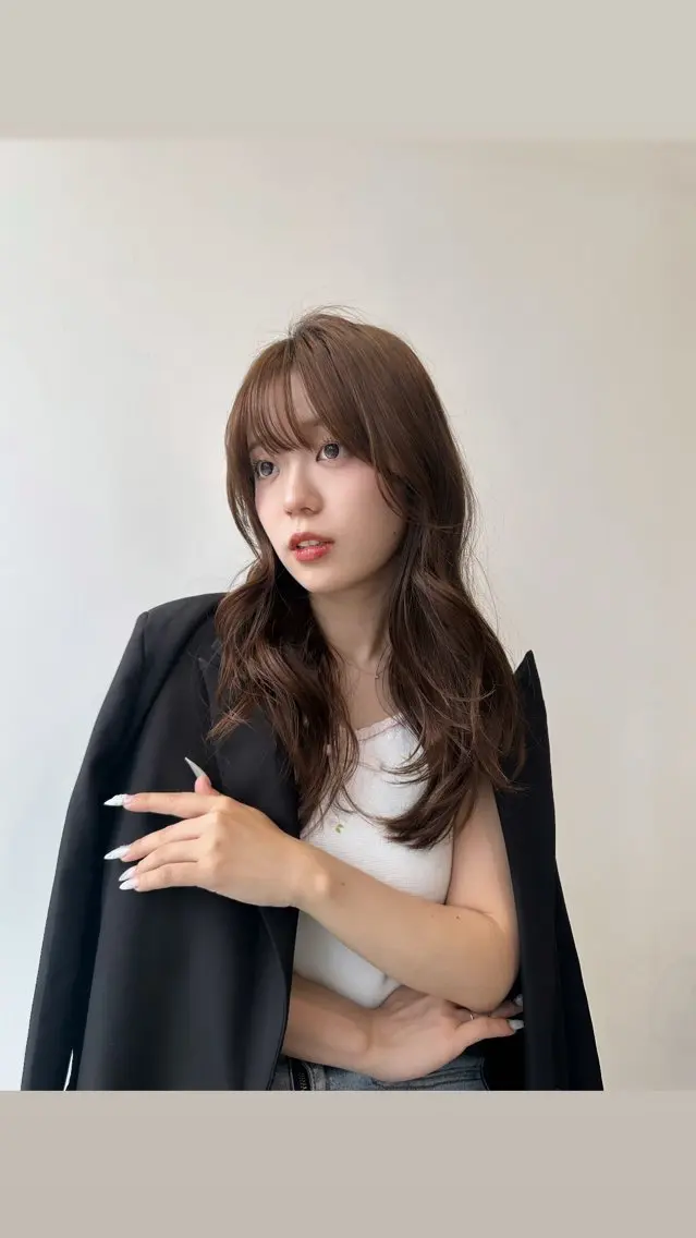 ロング Misato🎀🖤 ブリーチ/パーマのヘアスタイル