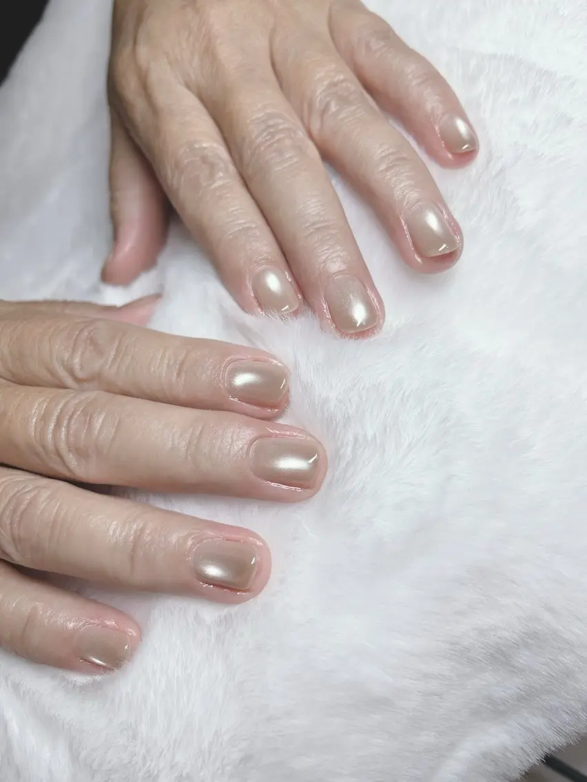 ネイル マグネットネイル マグネットワンカラー ワンカラーネイル nail RInkoのネイルデザイン