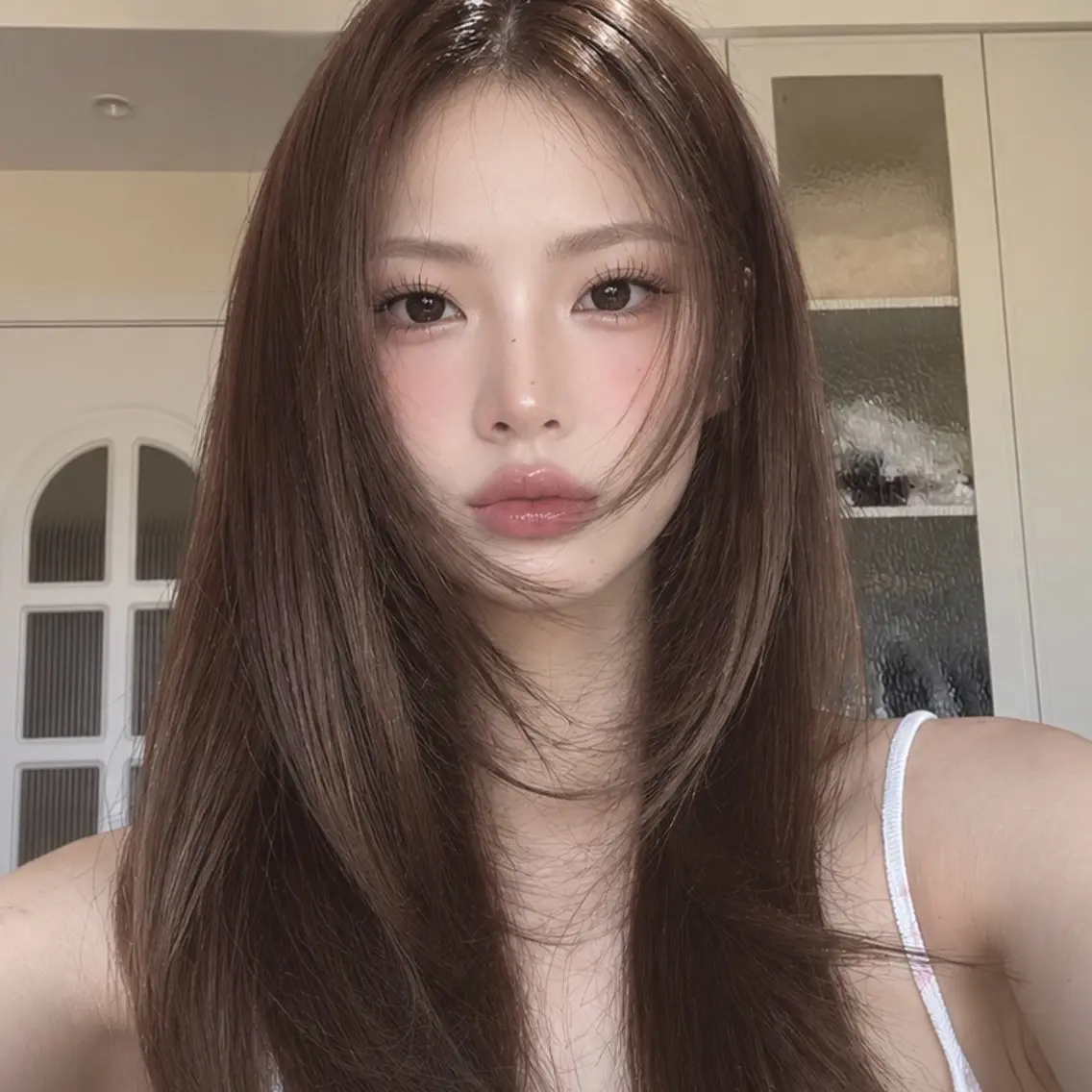 カラー ヘアカラー トリートメント ヘッドスパ ヘアセット 🤍海外girl🤍 ベージュ/ALISAのヘアスタイル