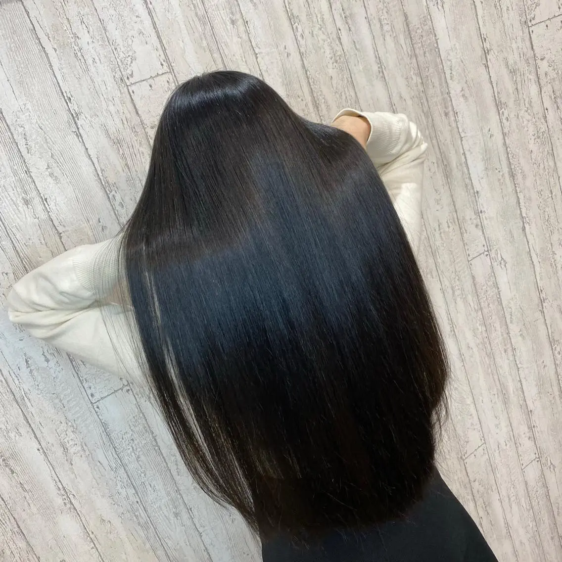 ロング カラー しんどう るなのヘアスタイル