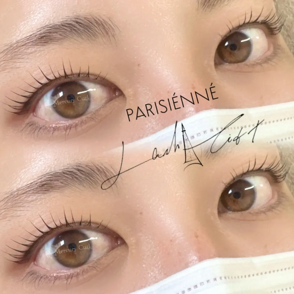マツエク・マツパ ケラチンラッシュリフト パリジェンヌラッシュリフト マツパ Mercury Curl 田口真奈のマツエク・マツパデザイン