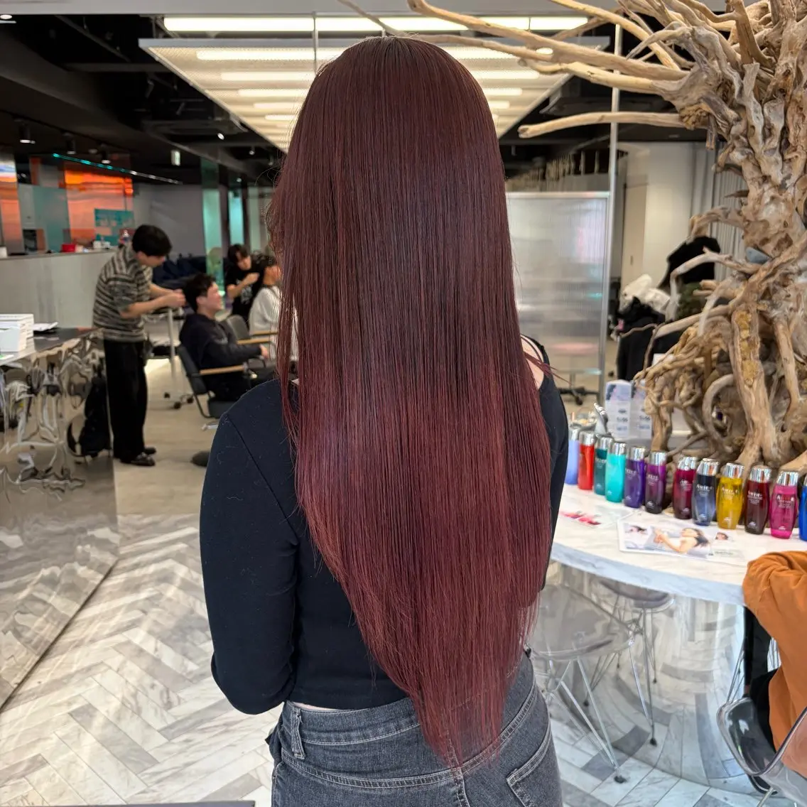 ロング カラー ヘアカラー ななみ.⋆𝜗𝜚 透明感カラー/まつパのヘアスタイル