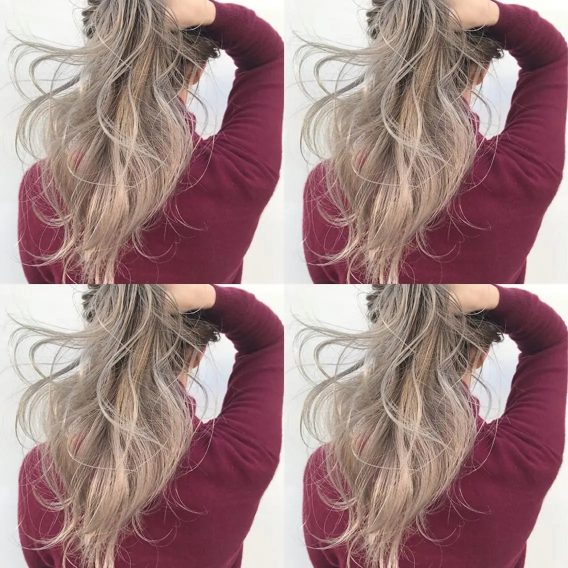 ロング カラー ヘアアレンジ ブロンド 阿部 圭悟のヘアスタイル