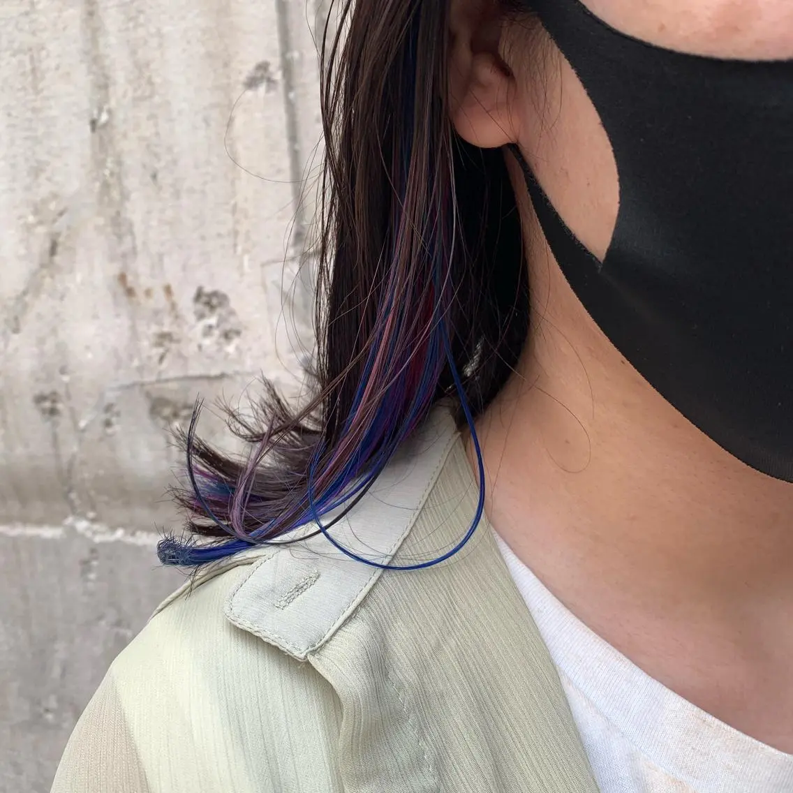 ミディアム カラー ユニコーンカラー カット ヘアカラー トリートメント 韓国×髪質改善特化 💍maki💍のヘアスタイル