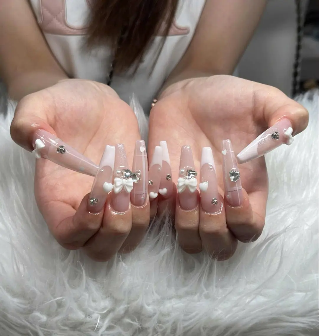 ネイル アートネイル 成人式 ジェルネイル ニュアンスネイル 夏ネイル ハンドネイル neco H.babynailのネイルデザイン