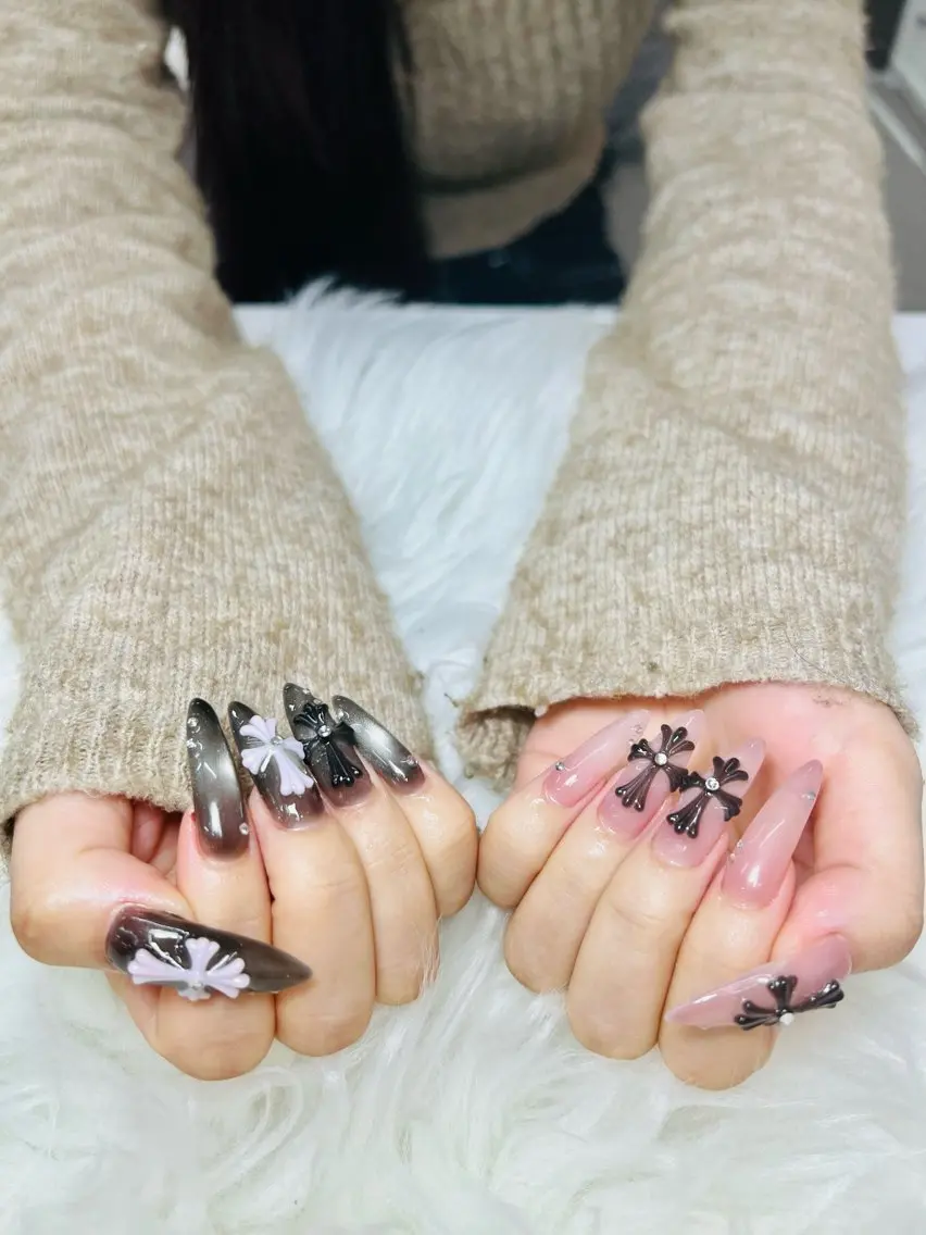 [ハンド] 長さ出し10本　パーツつけ放題の写真