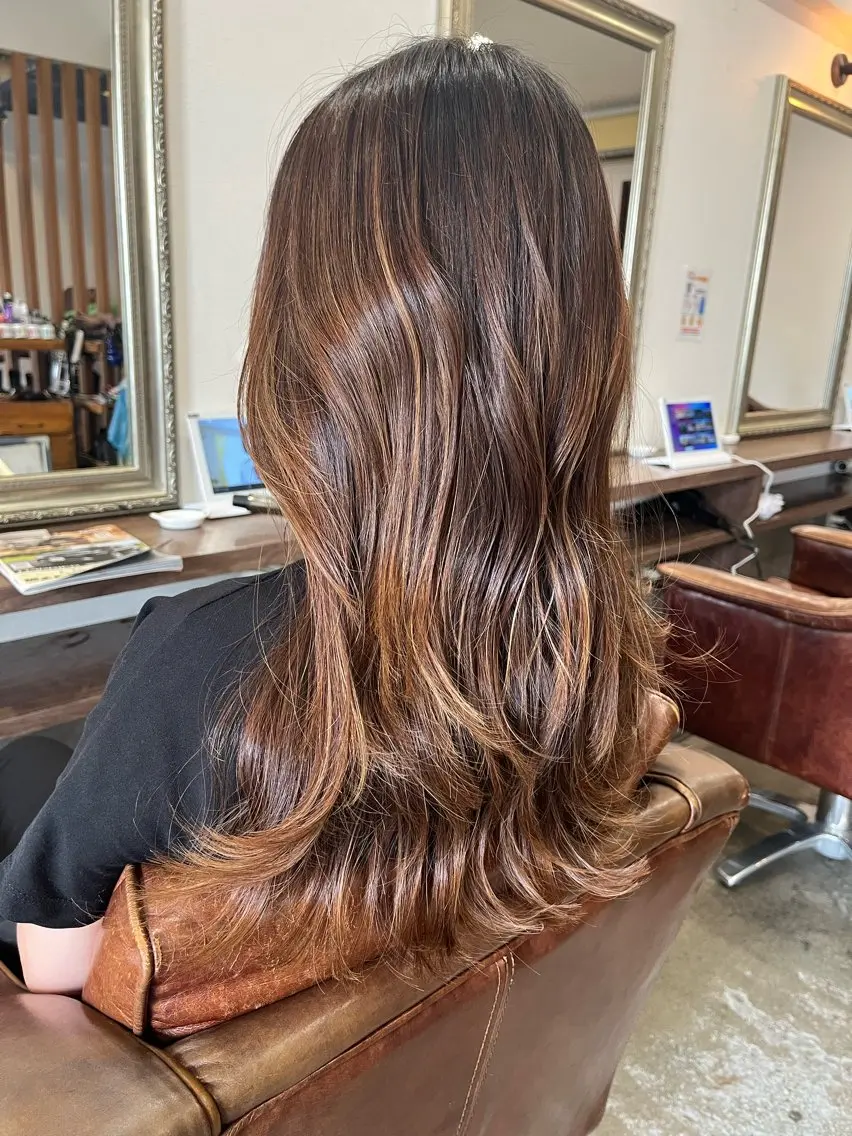ロング 🫧透明感カラー× レイヤー🫧HARUのヘアスタイル
