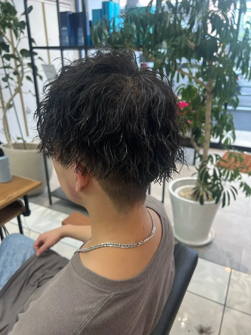 ショート カット パーマ パーマ🌀 メンズスタイルゆうなのヘアスタイル