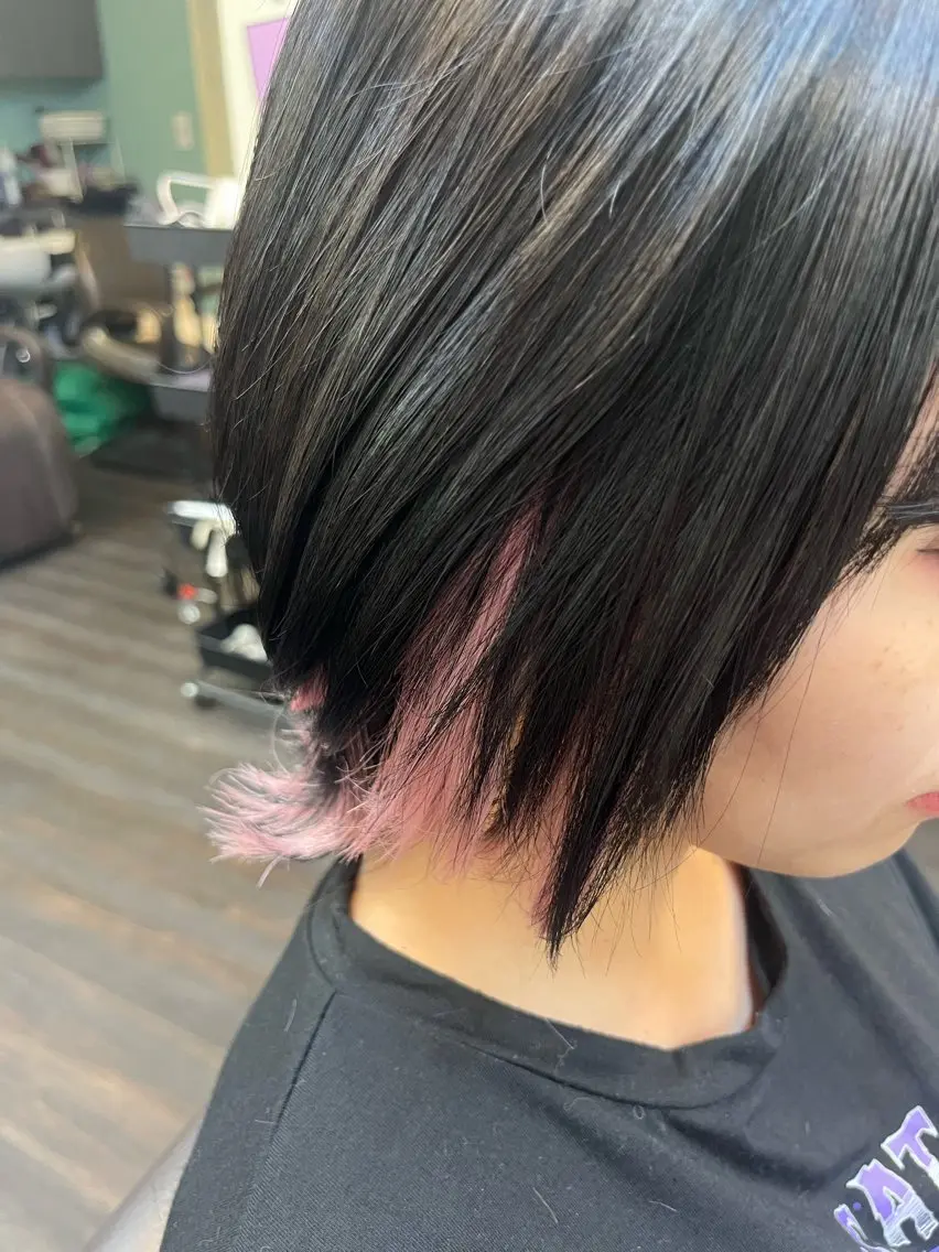 ショート カラー はやと【エクステ ×ブリーチ特化】のヘアスタイル