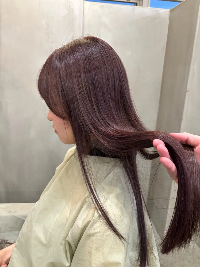 セミロング カラー ラベンダーカラー ヘアカラー 中園康 /カラー/ブリーチのヘアスタイル