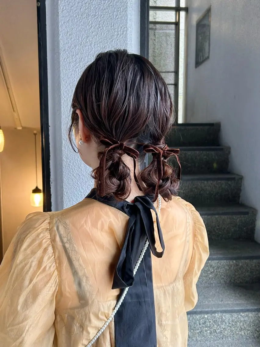 ロング ヘアアレンジ ヘアセット ヘアセット🩰🦢 参列ヘア なりたりみのヘアスタイル